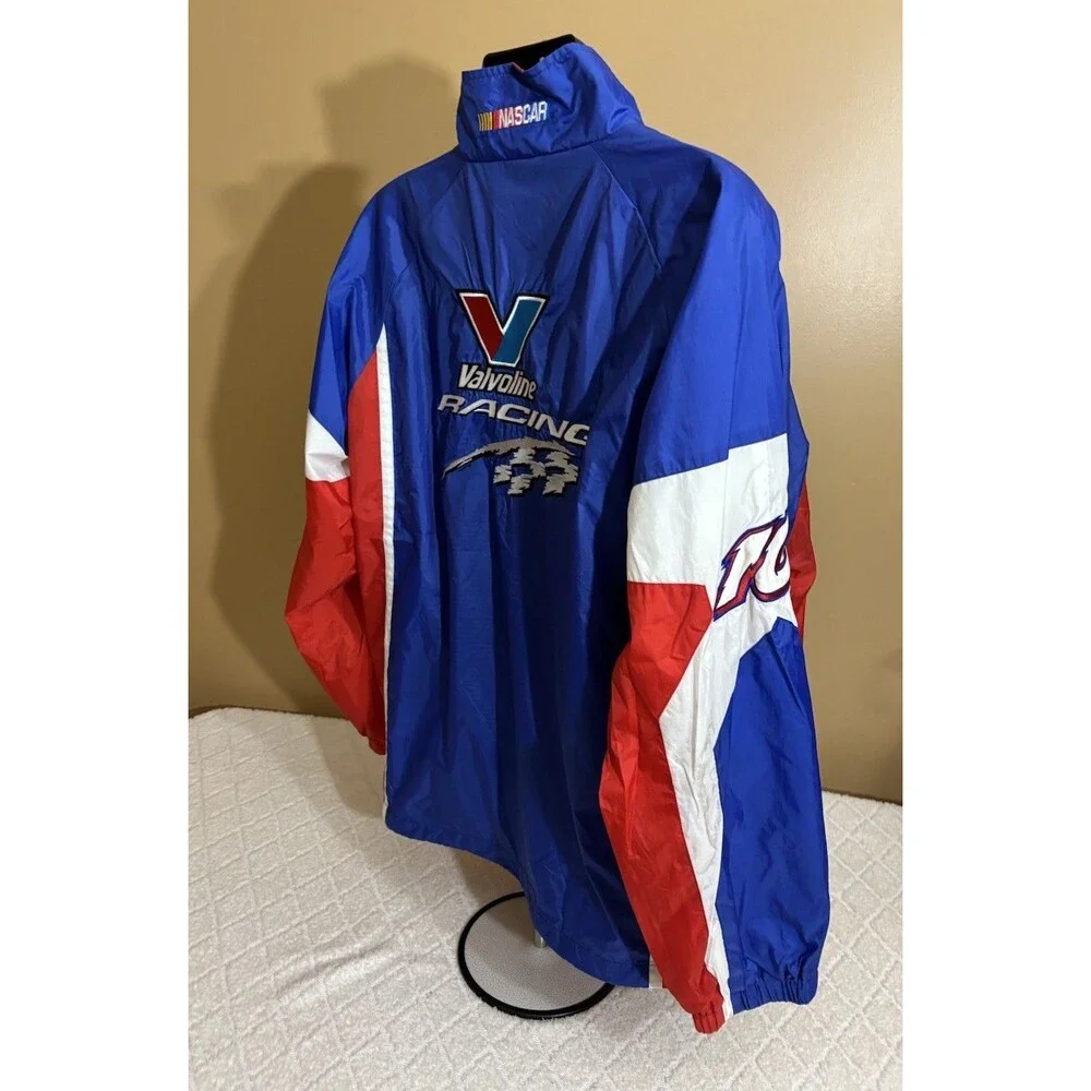 Vintage Racing Champions Valvoline Racing NASCAR Embroidered Windbreaker Men XL